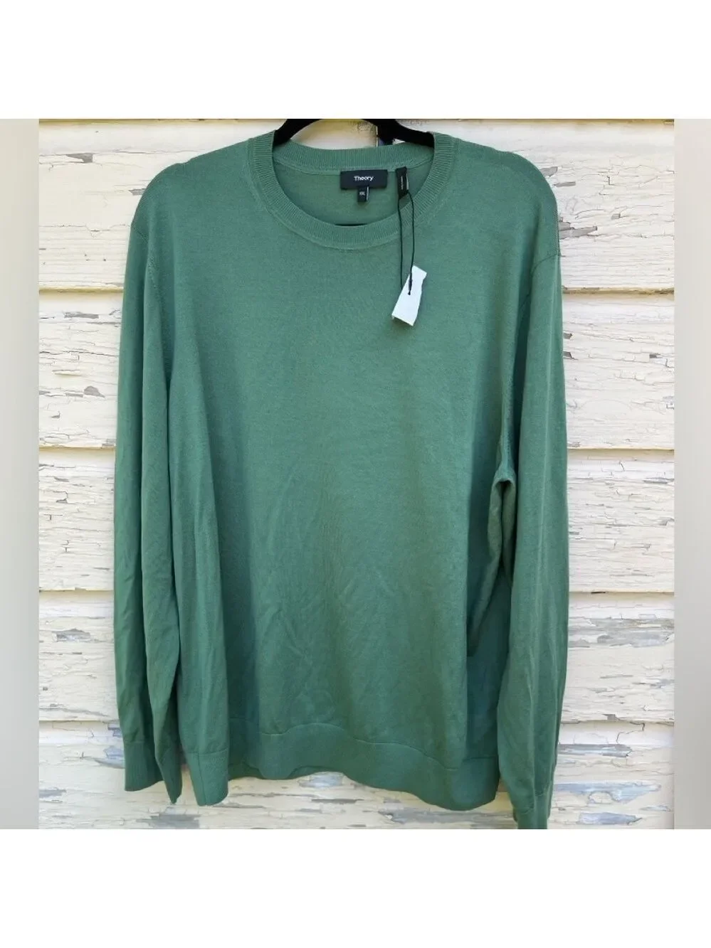 Theory Men’s Regal 100% Wool Lightweight Soft Crewneck Pullover Sweater XXL